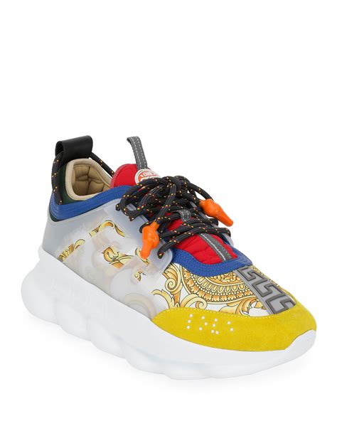 versace chain reaction sandals|authentic Versace chain reaction sneakers.